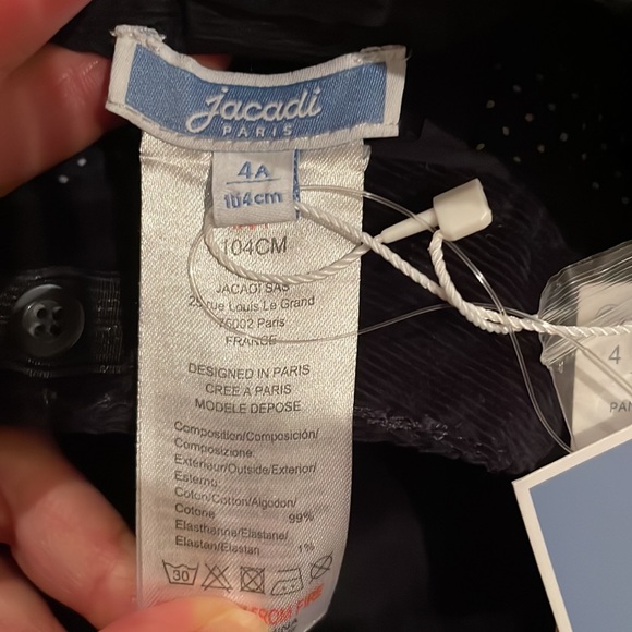 Jacadi brand new winter navy blue pants - 4 Y - Picture 7 of 13